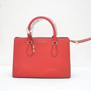Michael Kors Sheila Medium Faux Saffiano Leather Satchel *With Flaws